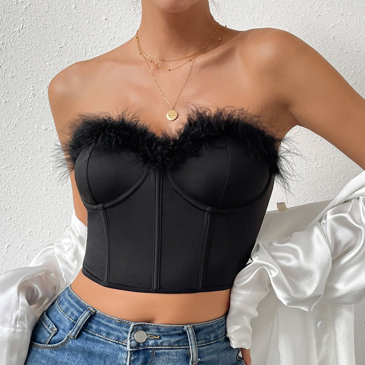 Flirtatious Furry Corset Top