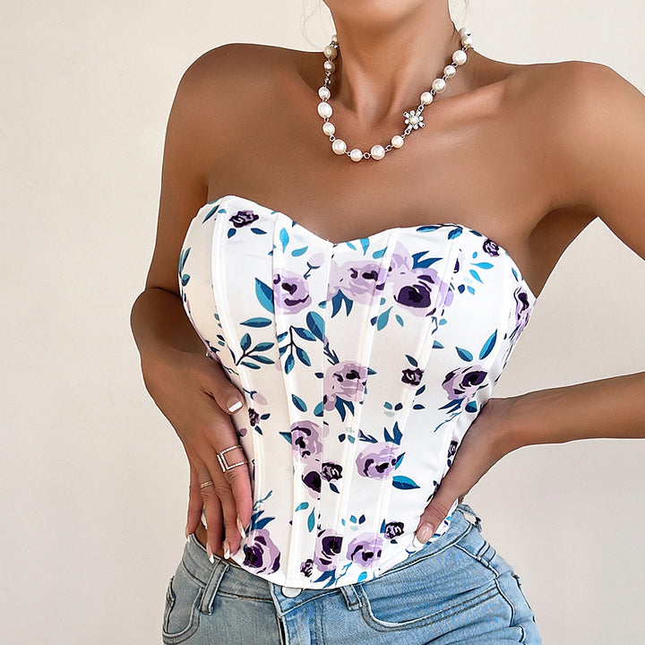 Delicate Florals Corset Top