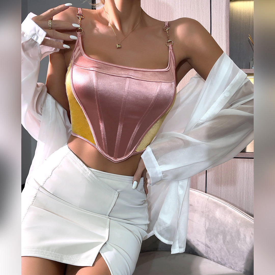 Glamour Siren Metallic Bustier