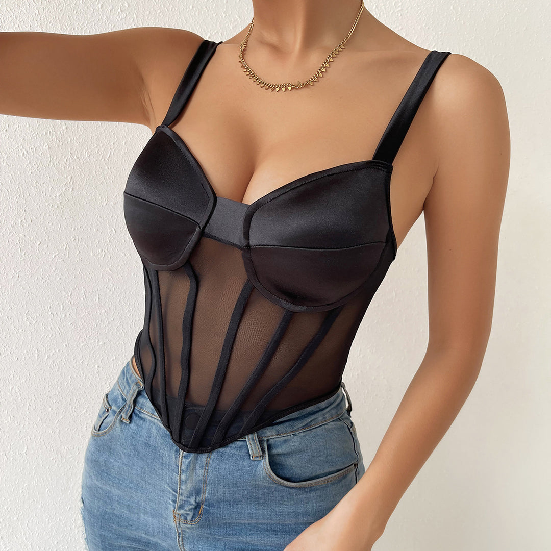 Intrigue Diva Translucent Corset Top