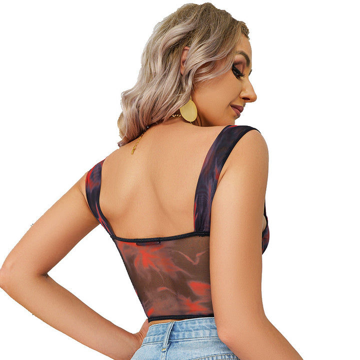 Forbidden Fruit Sheer Corset Top