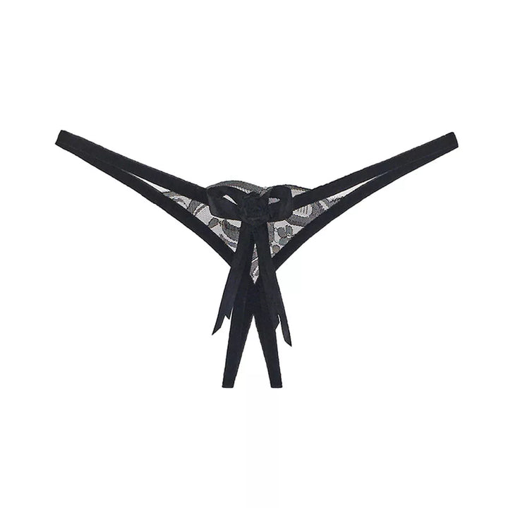 Butterfly Embroidery Crotchless Panties