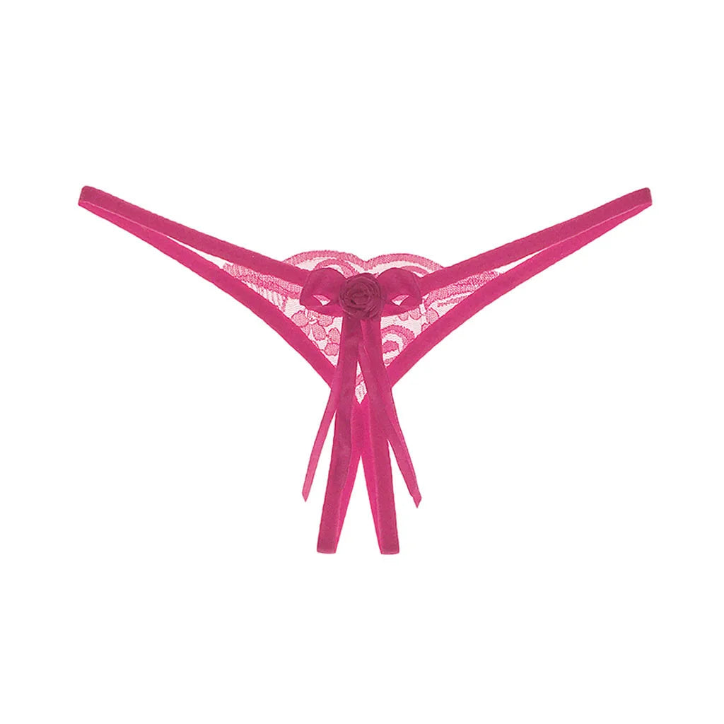Butterfly Embroidery Crotchless Panties