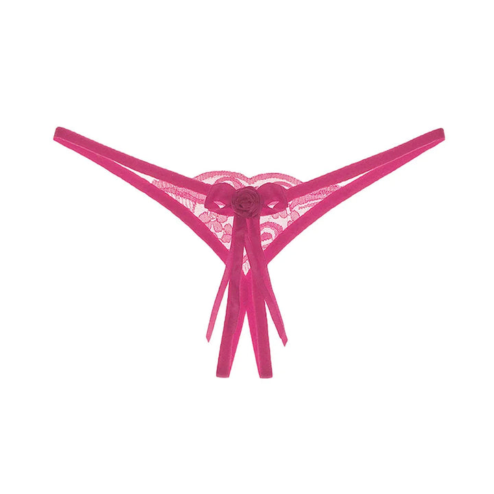 Butterfly Embroidery Crotchless Panties