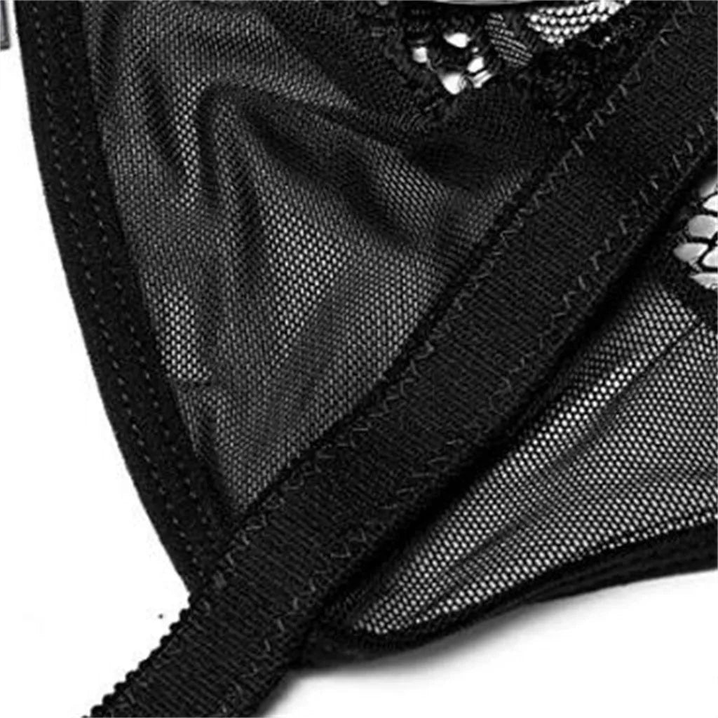 Lila Fleur Crotchless Lingerie