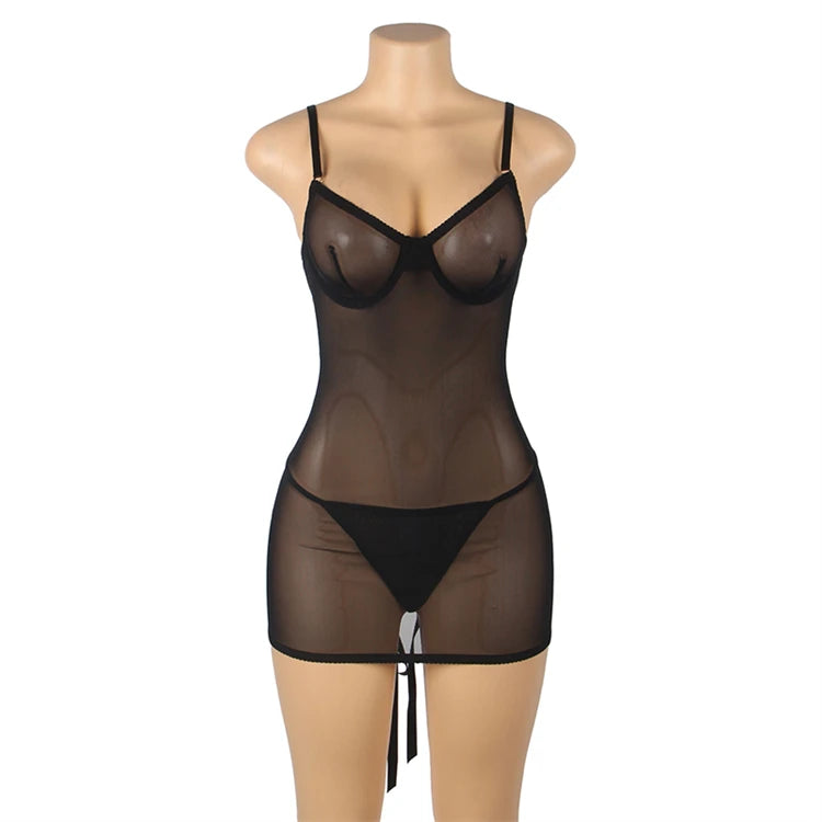 Euphoria Delight Translucent Mini Night Dress