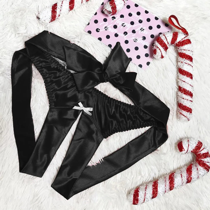 Bowknot Bliss Crotchless G-String