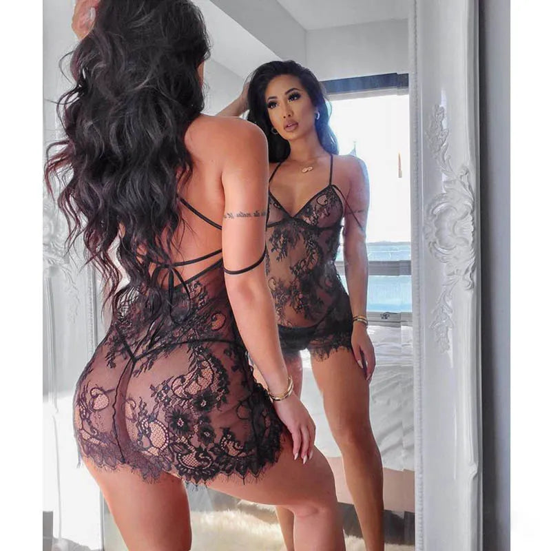 Lacey V-Sling Nightdress