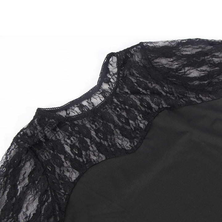 Ethereal Whisper Lace Long Sleeved Bodysuit