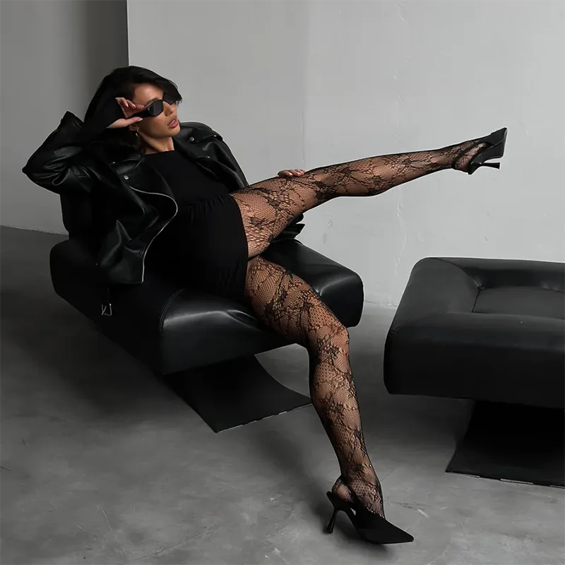 Talia Floral Hosiery