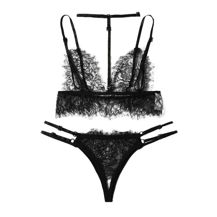 V-Neck Halter Lingerie Set