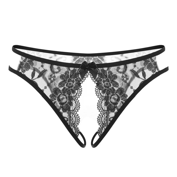 Low-Rise Sheer Thong with Cheeky Cutouts