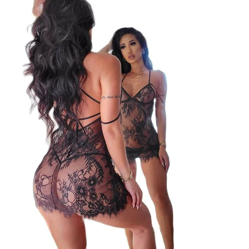 Lacey V-Sling Nightdress