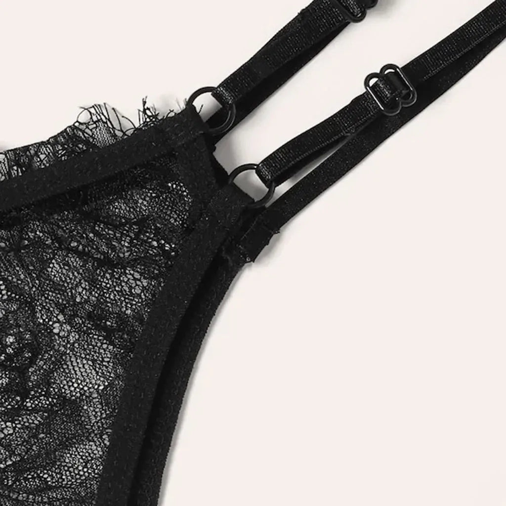 V-Neck Halter Lingerie Set