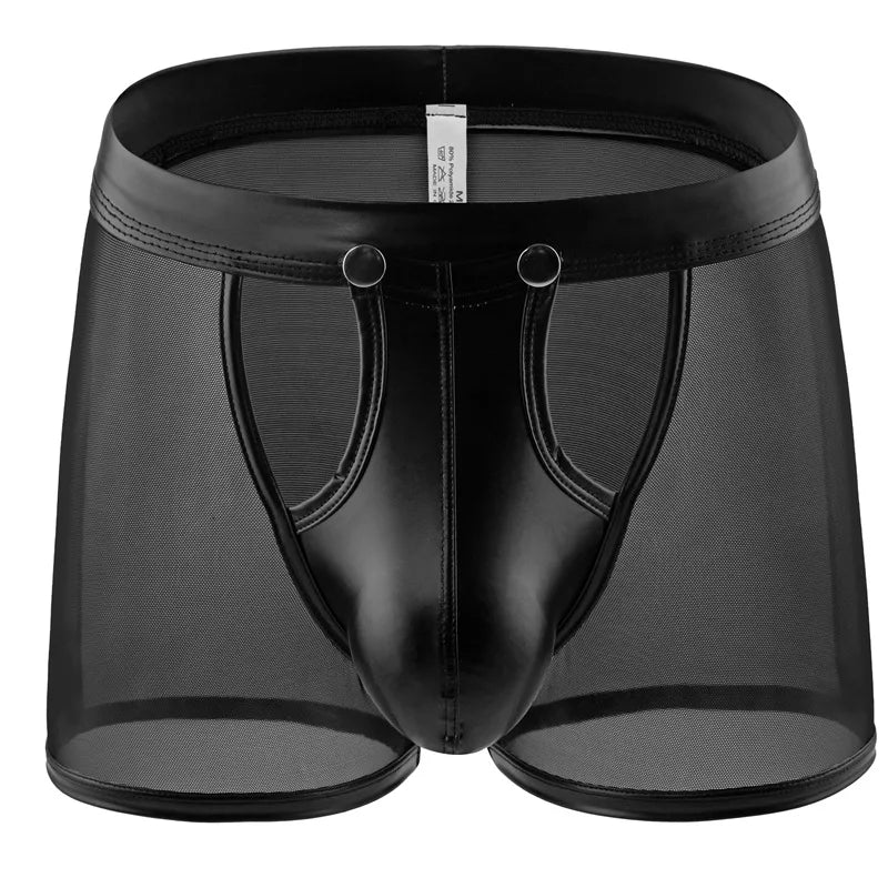 Bastien Leather Mesh Boxer