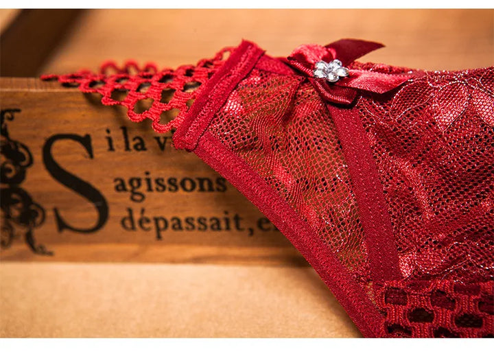 Passion Lace Crotchless Thong