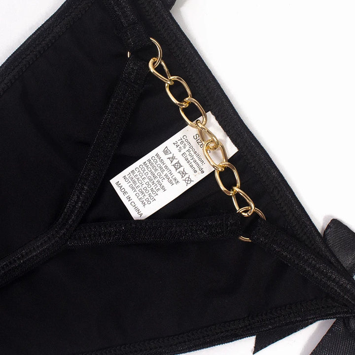 Chic Bow Charm Thong