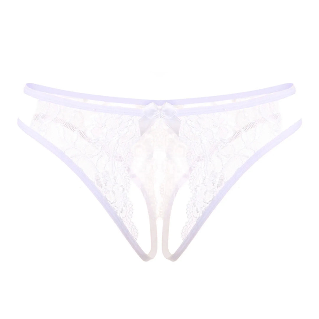 Low-Rise Sheer Thong with Cheeky Cutouts
