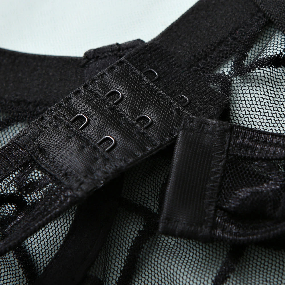 Mirage Seduction Plaid Bodysuit With Chains