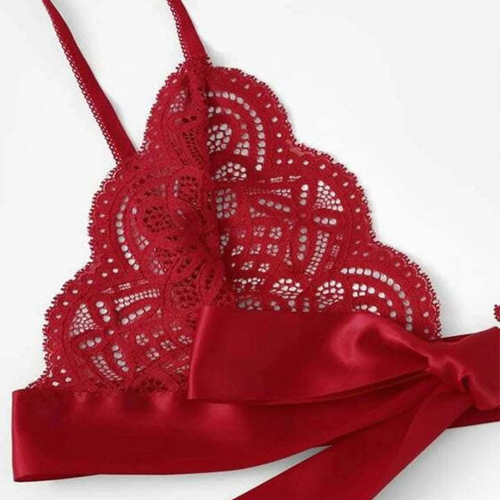 Bowknot Wire-Free Lingerie Set