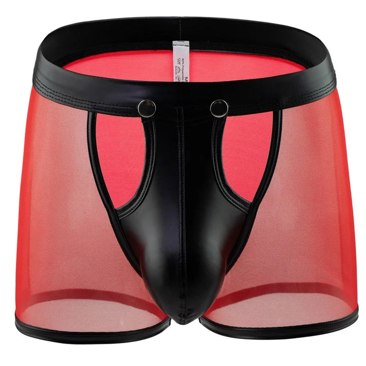 Bastien Leather Mesh Boxer