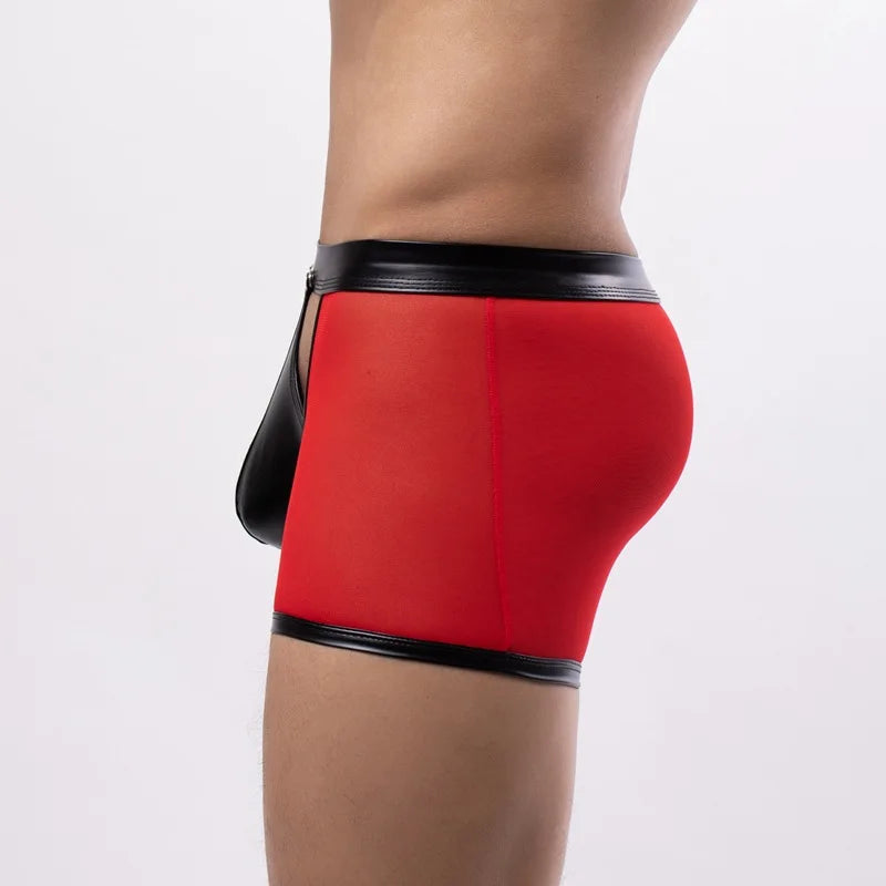 Bastien Leather Mesh Boxer