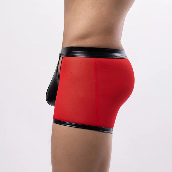 Bastien Leather Mesh Boxer