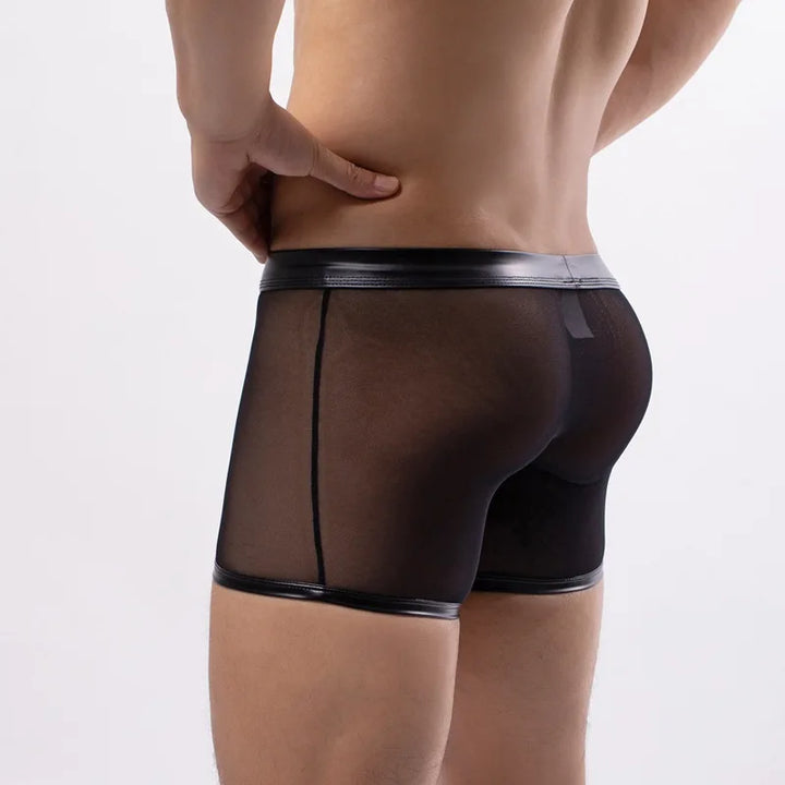 Bastien Leather Mesh Boxer