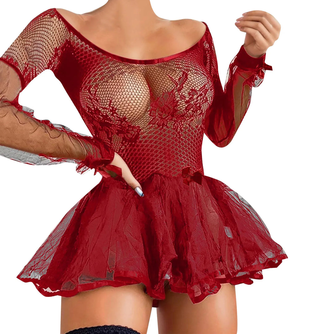 Lace Mesh Sensual Nightdress