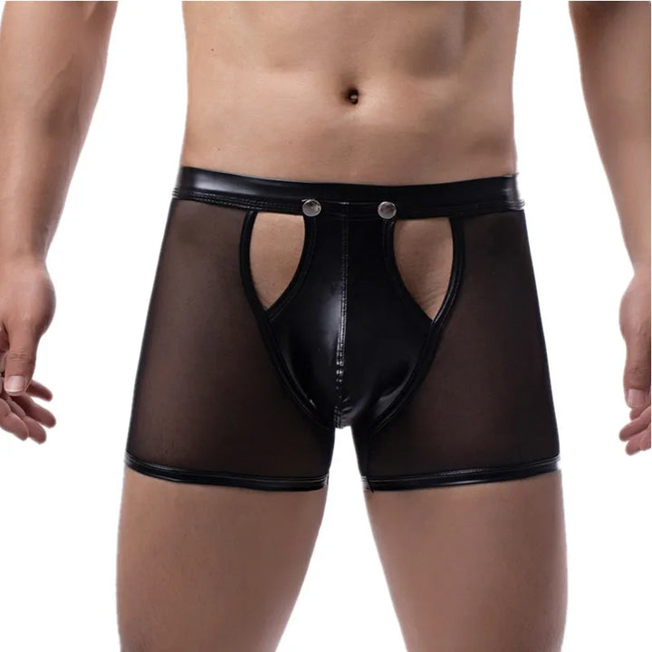 Bastien Leather Mesh Boxer