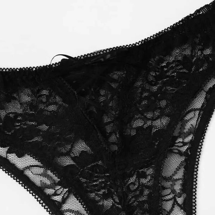 Veil Lace Transparent Crotchless Panties
