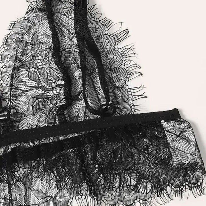 V-Neck Halter Lingerie Set