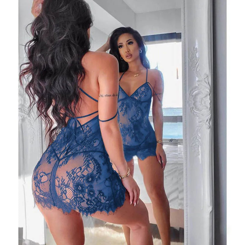 Lacey V-Sling Nightdress