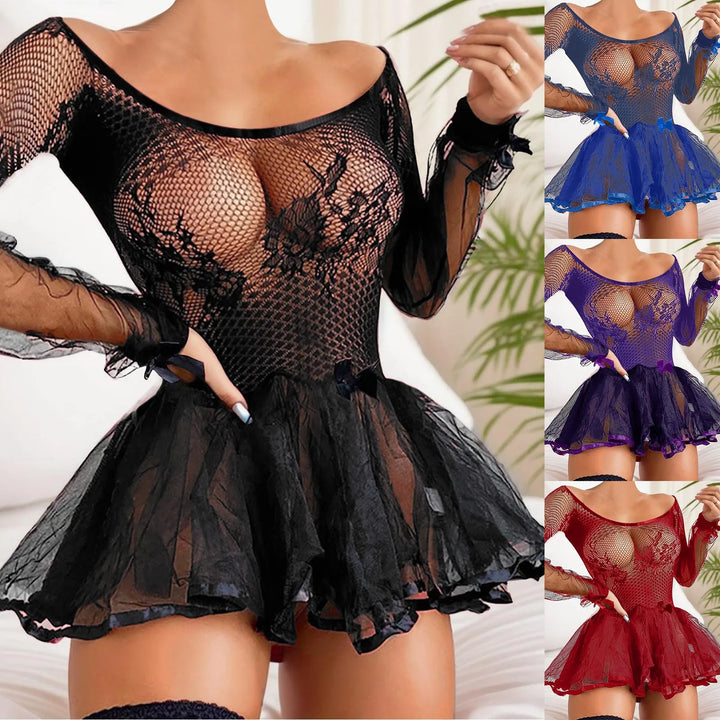 Lace Mesh Sensual Nightdress