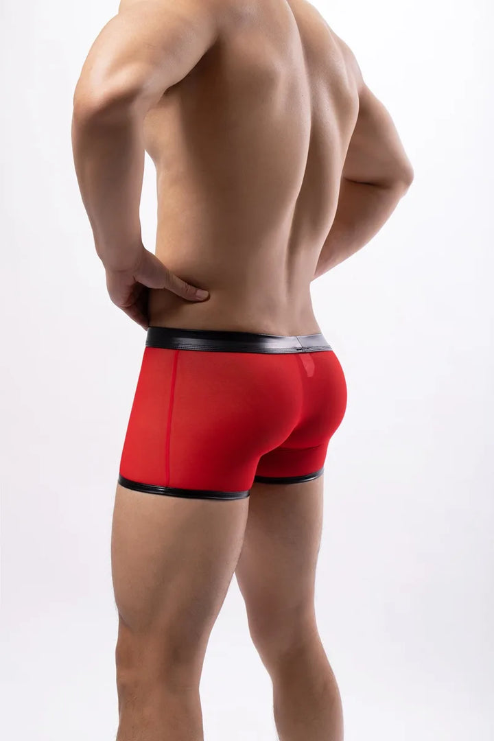 Bastien Leather Mesh Boxer