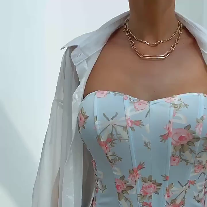 Delicate Florals Corset Top