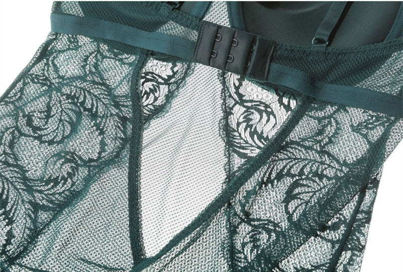 Sexyback Lacy One-Piece With 3/4 Cup & Eyelash Design