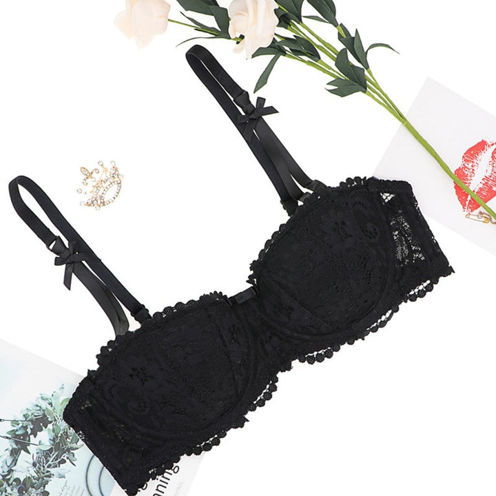 Half Cup Embroidered Lacy Brassiere