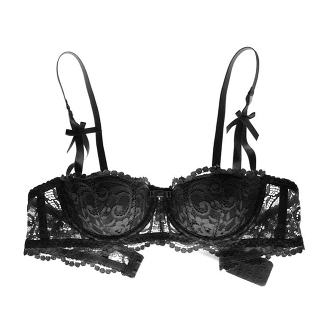 Half Cup Embroidered Lacy Brassiere