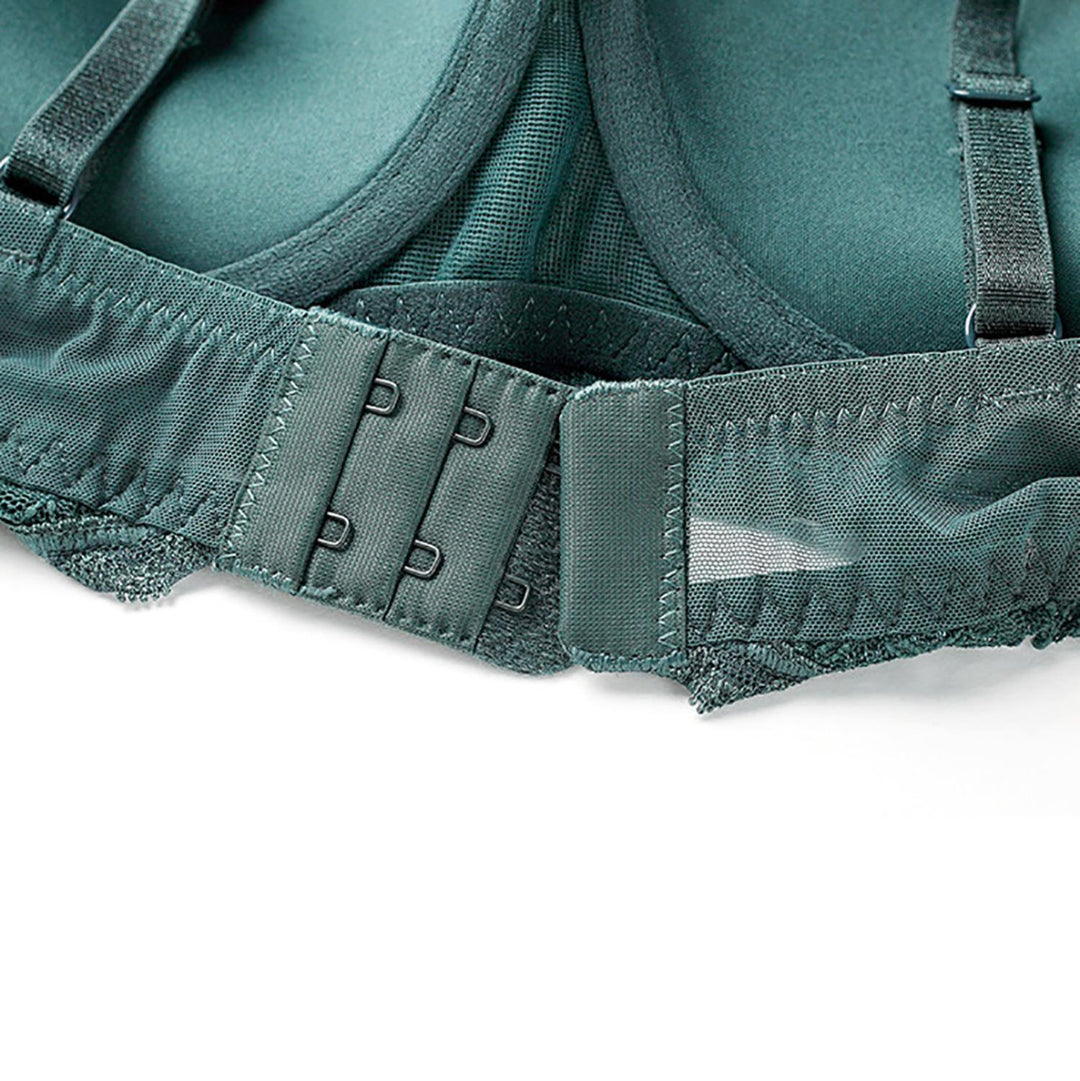 One-Piece Translucent Yarn Lace Bodysuit With Deep-V