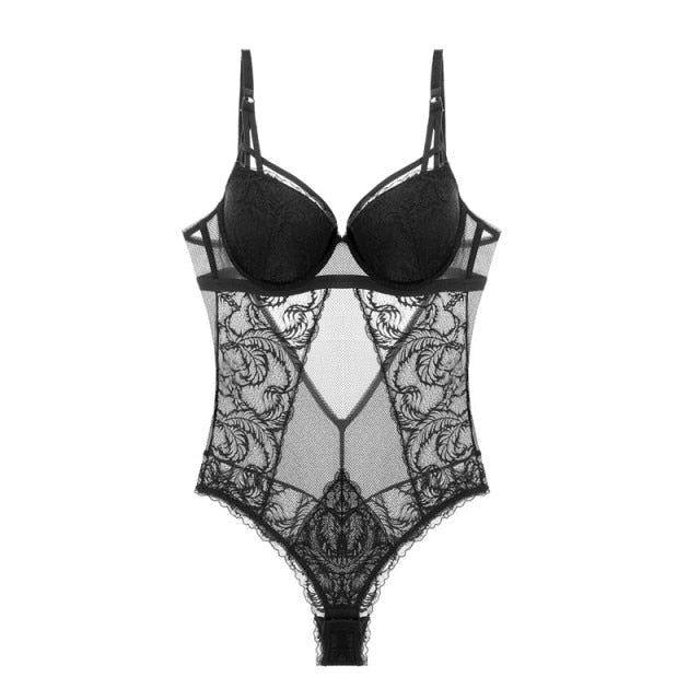 Sexyback Lacy One-Piece With 3/4 Cup & Eyelash Design