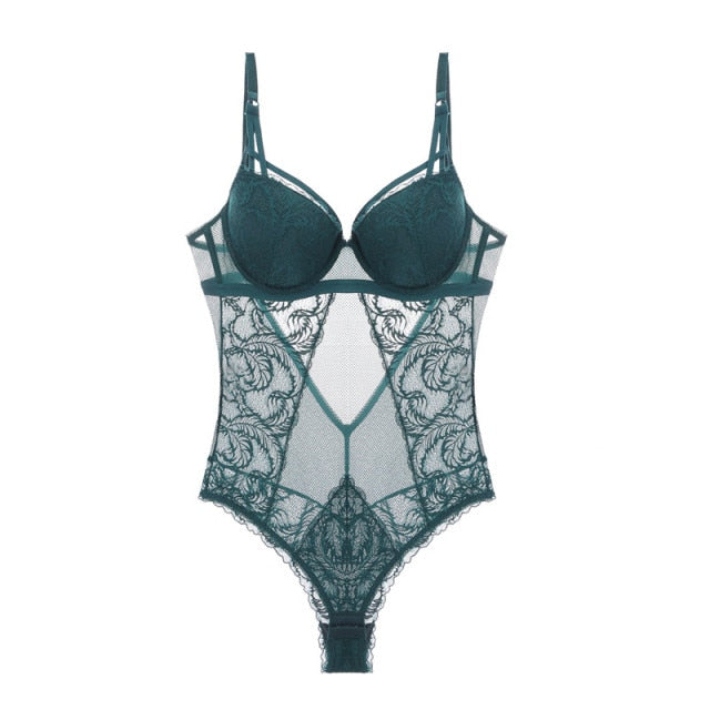 Sexyback Lacy One-Piece With 3/4 Cup & Eyelash Design