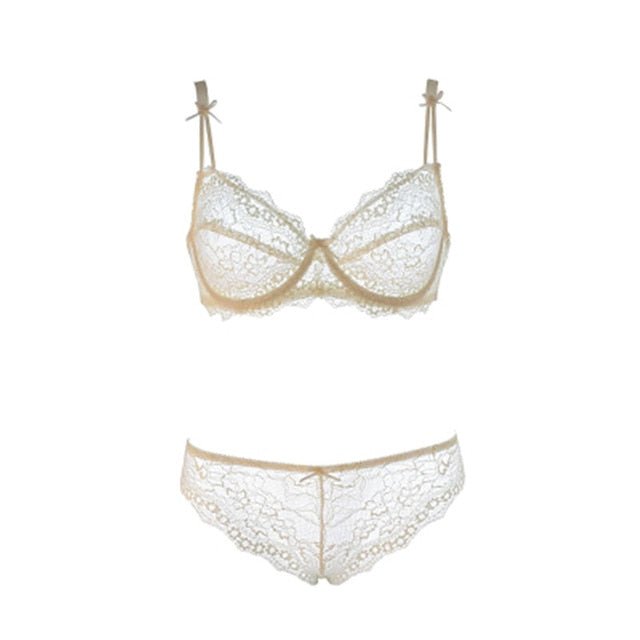 Subtle Lace 3/4 Cup Brassiere + Panty