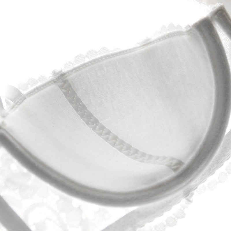 Half Cup Embroidered Lacy Brassiere