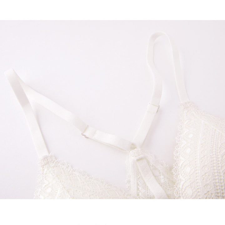 Lacy Cross Back Wire Free Bra & Panty Set