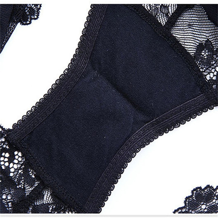 Teaser Style Lace Breathable Bra With Matching Panties