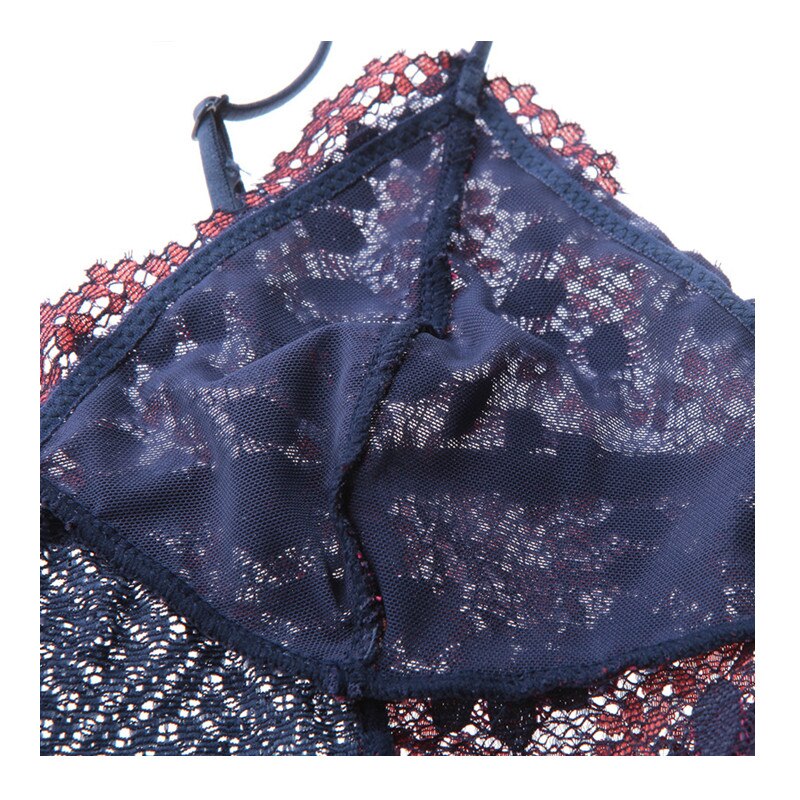 Funky Floral Ultra-thin Front Clasp Brassiere & Panty