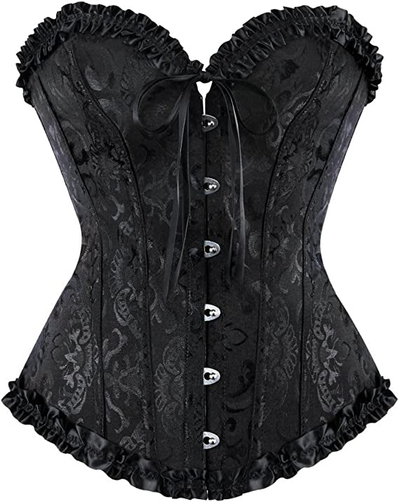 Midnight Whisper Embroidered Corset