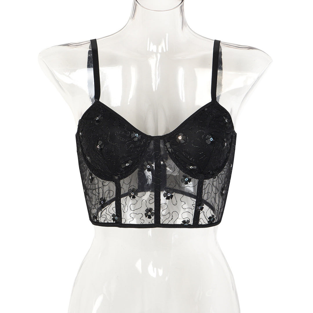 Radiant Allure Mini Ribbon Corset Top