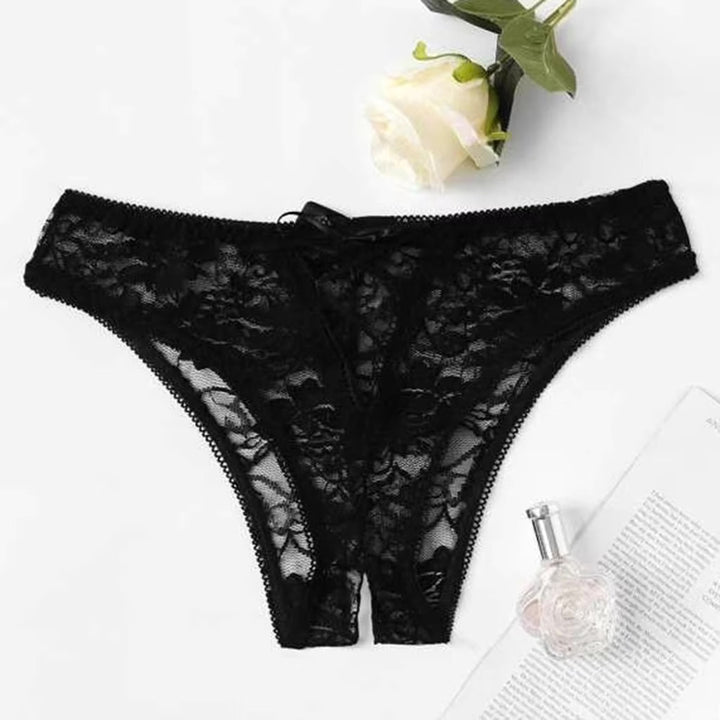 Veil Lace Transparent Crotchless Panties